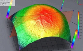 DLC coated ball data using Rtec 3D optical microscope