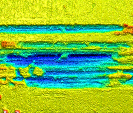 Fretting test wear mark