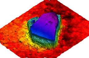 Diamond surface  data using rtec 3d optical microscope