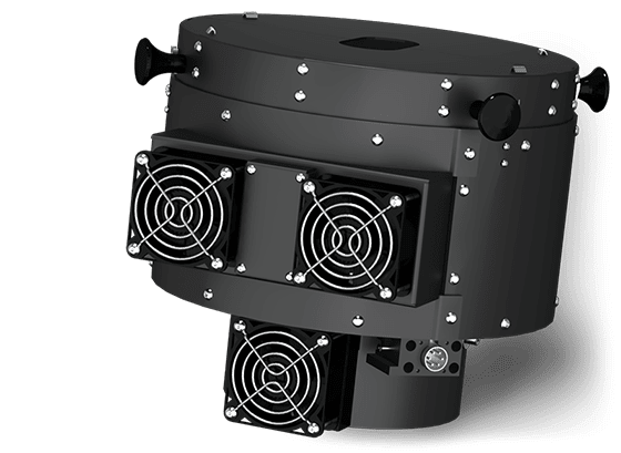High temperature rotary chamber for tribometer
