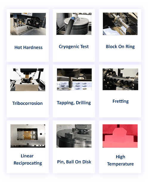 Materials tribology summary on Rtec Instruments tribometer Materials tribology setups by Rtec Instruments tribometer