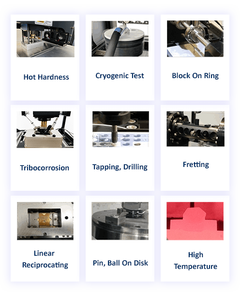 Materials tribology setups by Rtec Instruments tribometer