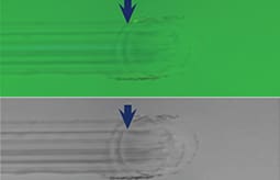 Hertzian cracks wear resistance confocal and bright imaging by Rtec Instruments