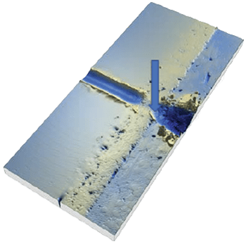 cohesive failure at the free surface of coatings