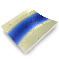 Polymerbeschichtungsdaten mit dem optischen 3D-Mikroskop