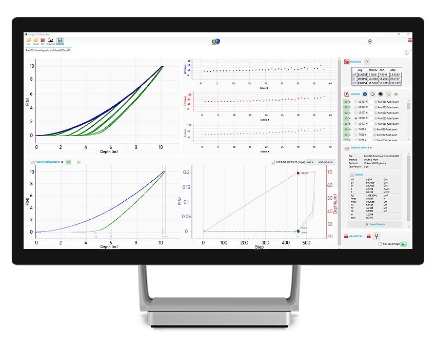 Rtec-Instruments Micro Indentation Computer Software Analysis